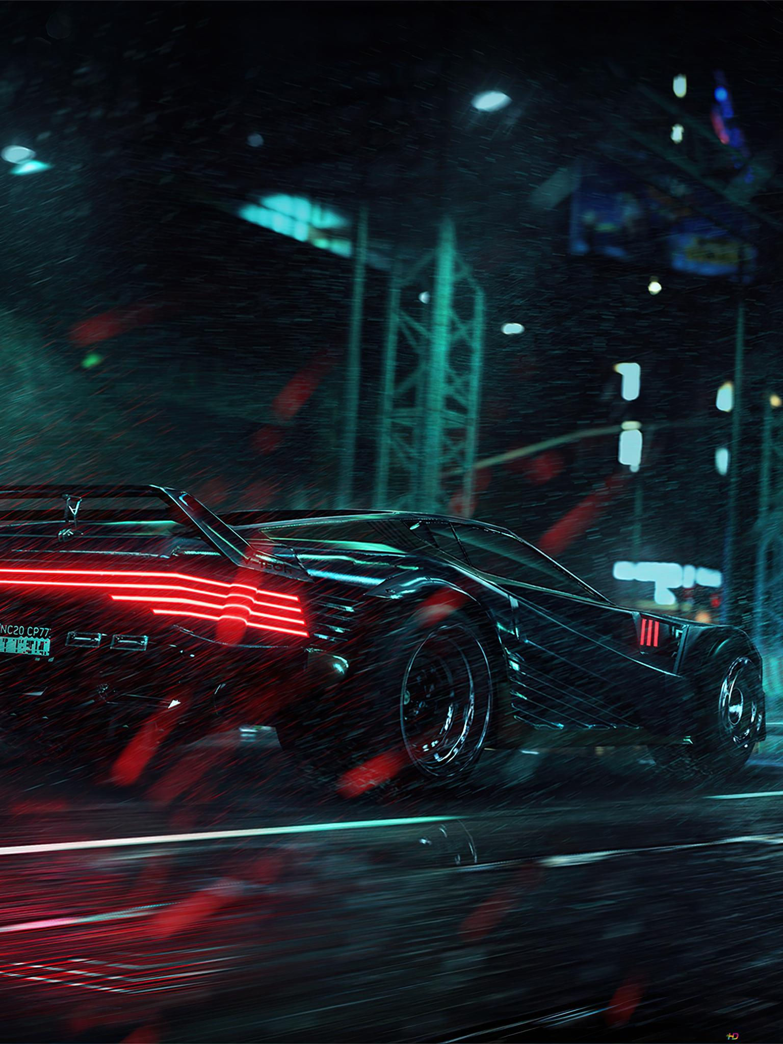 Wallpaper #SACW644BSdW8dNou1RK616 Cyberpunk 2077 Video Game Jet Black Sports Car 4K Wallpaper Download