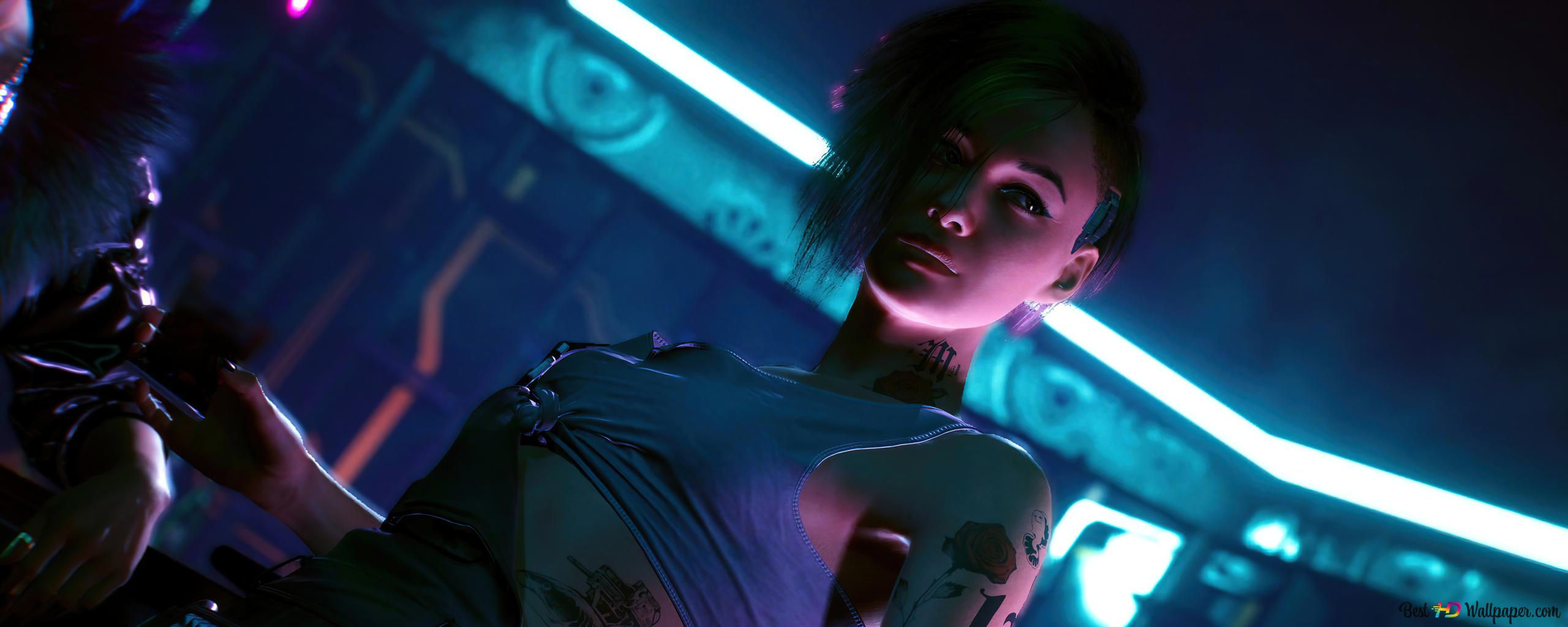 Wallpaper #Yha5MpMBygIvLWsI6pNY111 Cyberpunk 2077 Judy Alvarez 4K