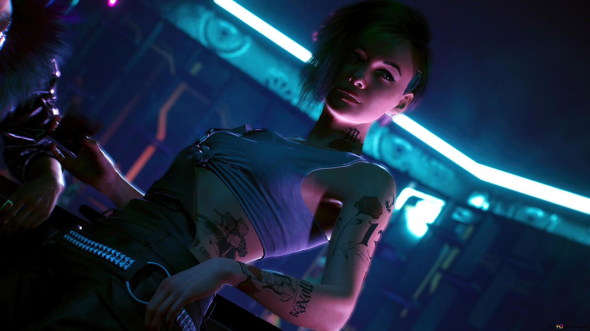 Wallpaper #VK7FM5MBayWjSq6H0xwF148 Cyberpunk 2077 Video Game Judy Alvarez 4K Wallpaper Download