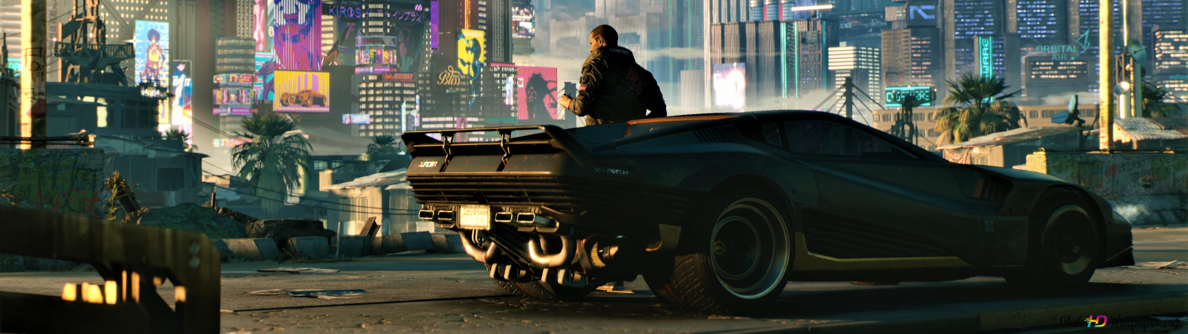 Wallpaper #4hzVQZMB8JfcLg2J9vdy46 Cyberpunk 2077 Dual Monitor Wallpaper 4K if You Have Your Own One Just