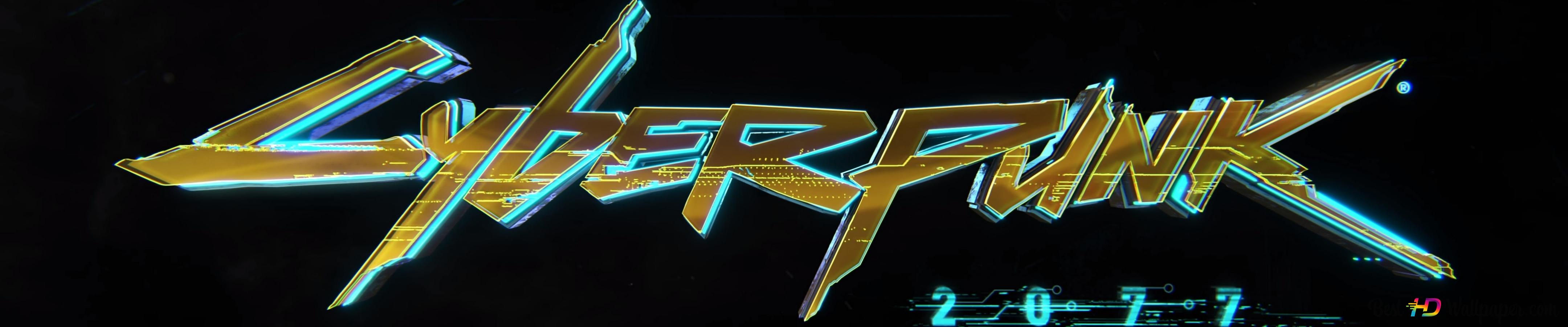 Wallpaper #aam-h5cBxbDgA0RlTO4K5 Cyberpunk 2077 Video Game Glitch Logo 4K Wallpaper Download