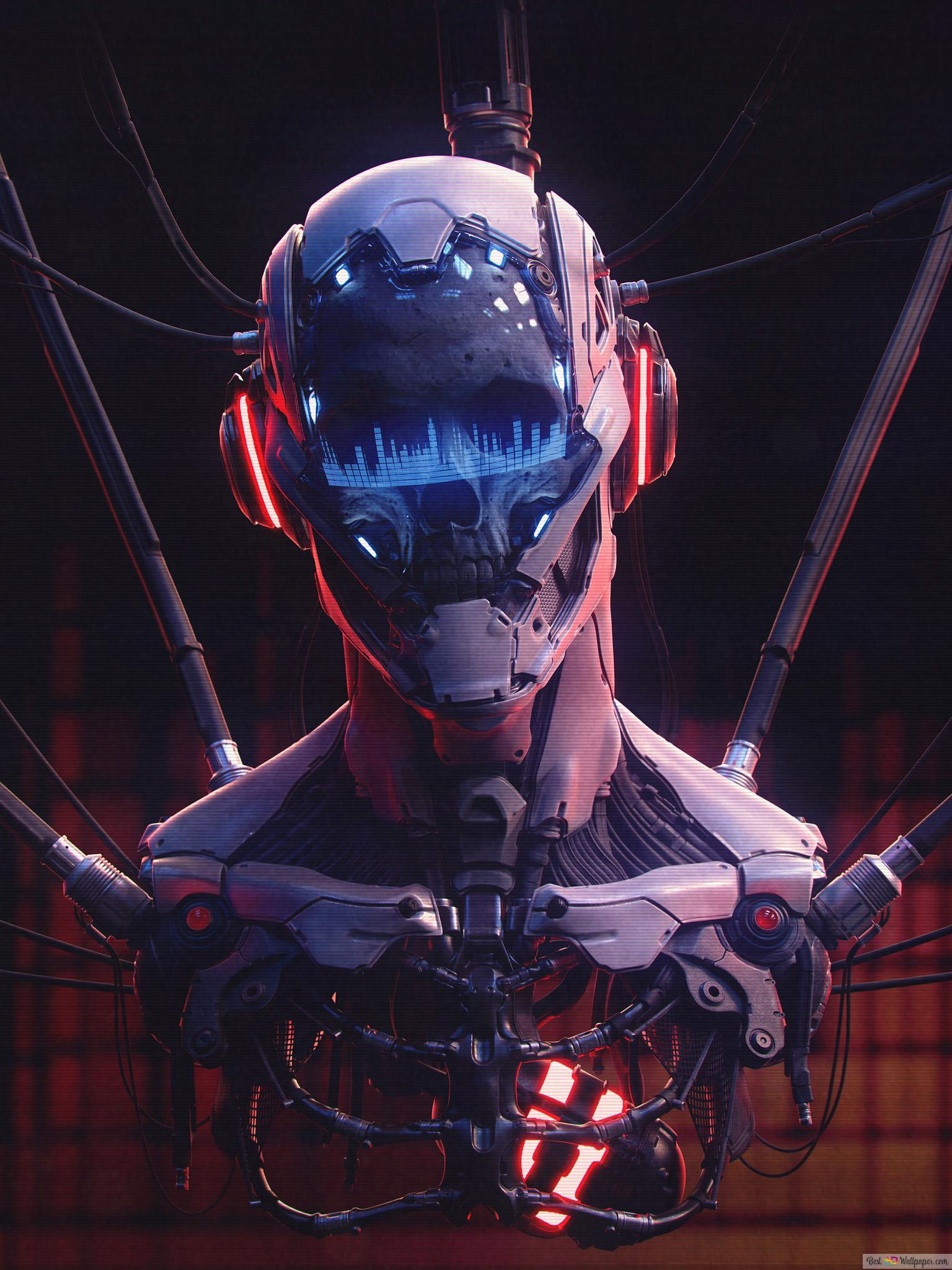 Wallpaper #4nPlf44BFI5NbQksLRcD11 Skull Audio Cyberpunk 4K Wallpaper Download