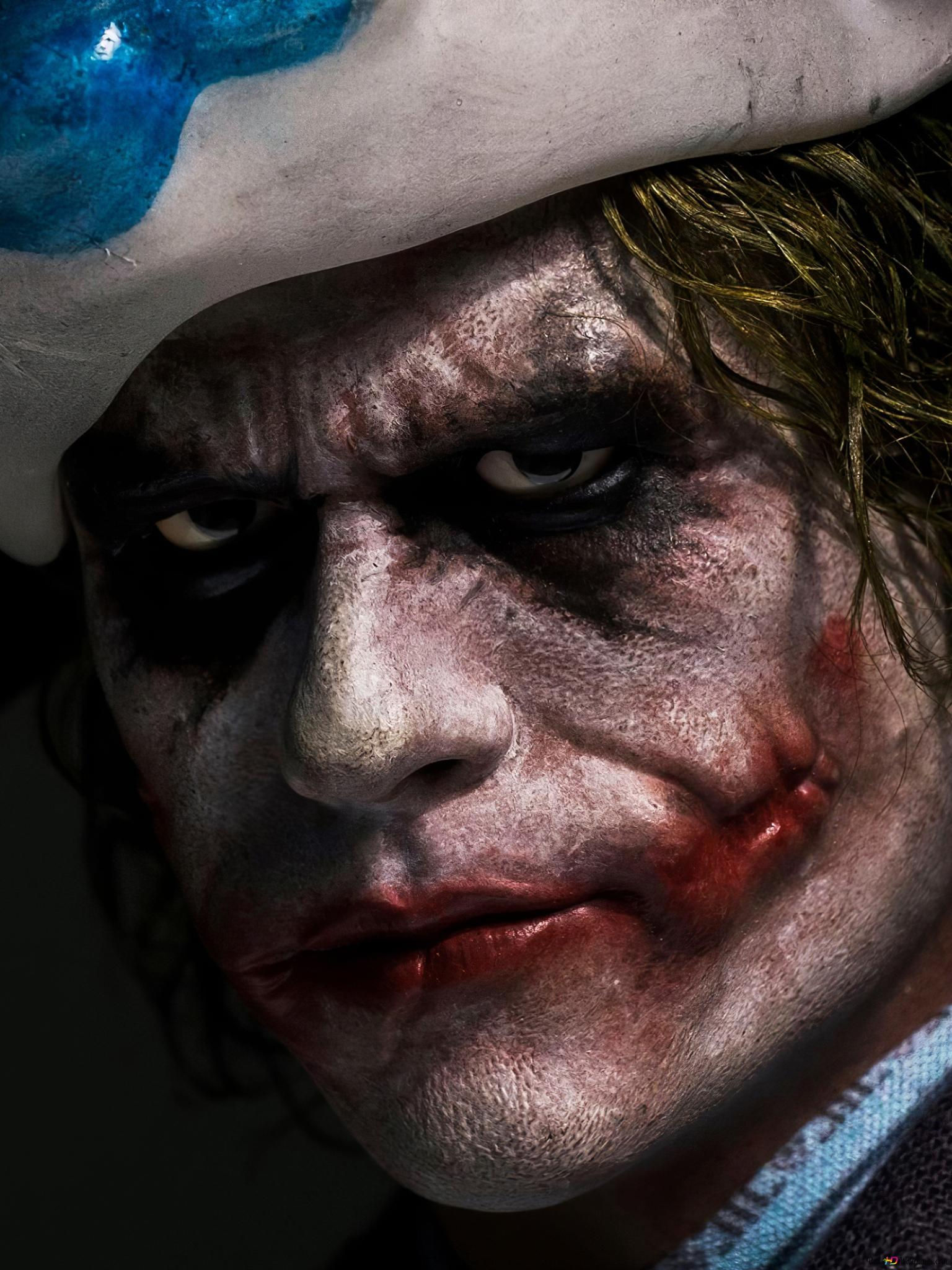 Wallpaper #UxouUZMB1yWOL4qg54He109 Joker Heath Ledger Art 4K Wallpaper Download