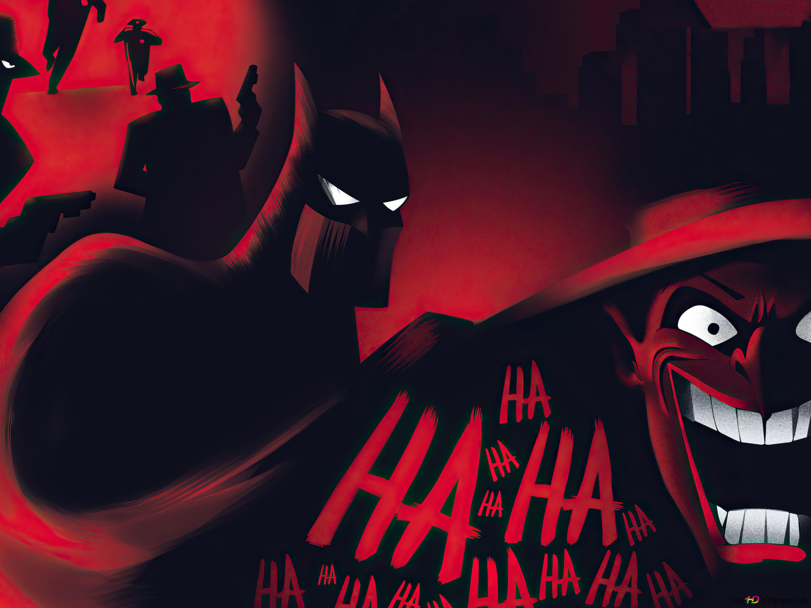 Wallpaper #Of_ra5MB3lSXT3zUwOml25 Batman Joker Animated Series 4K Wallpaper Download