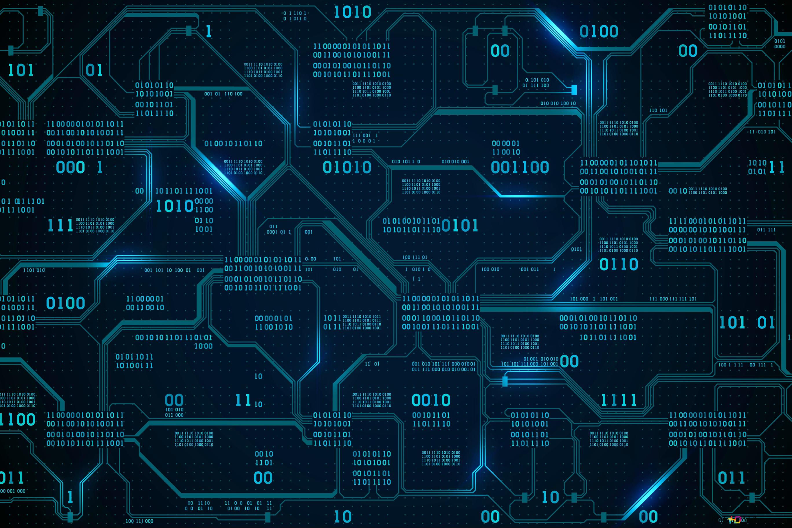 Wallpaper #8kDiMJMBJhL2WPbaXMPE300 Technology Zero and One Bits 4K Wallpaper Download