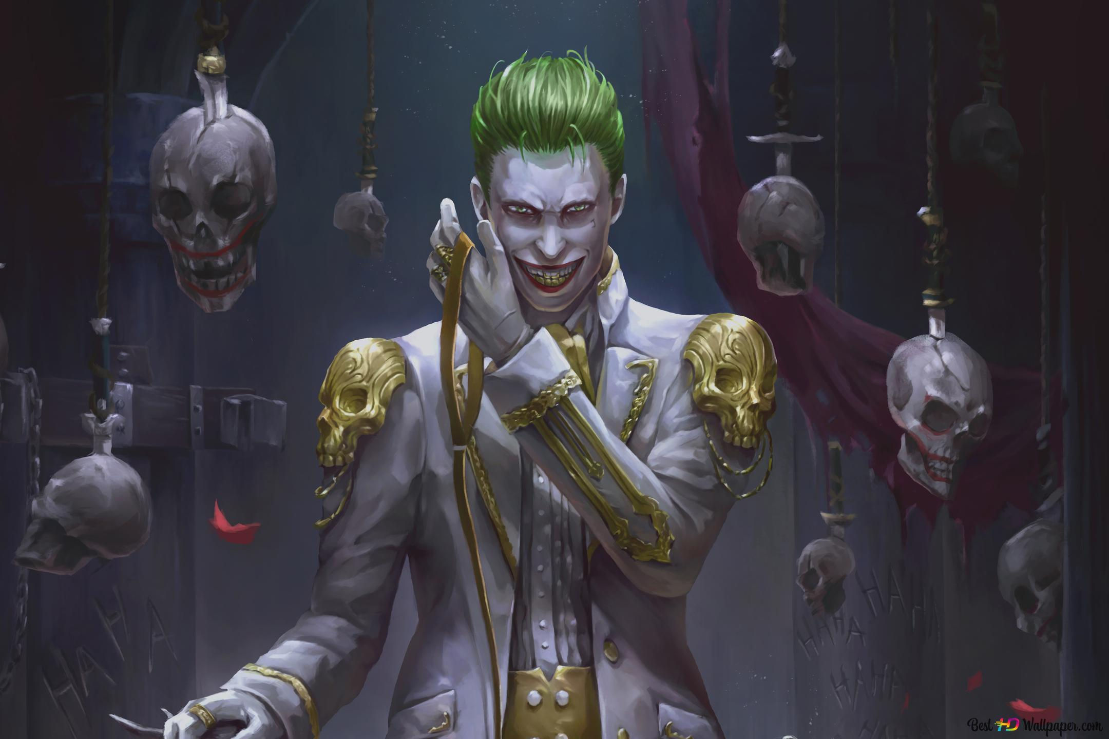 Wallpaper #dwO7YpMBpyOg8YnEENNL247 Joker and Skulls 4K Wallpaper Download
