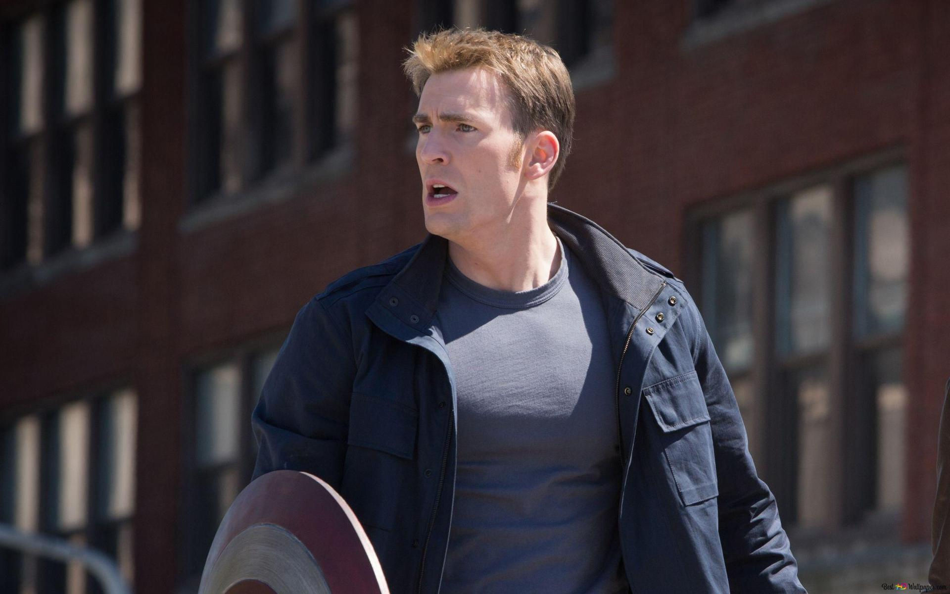 Wallpaper #QHQzw44B_8f4nGFayXAU6 Chris Evans Holding Captain America Shield 2k Wallpaper Download