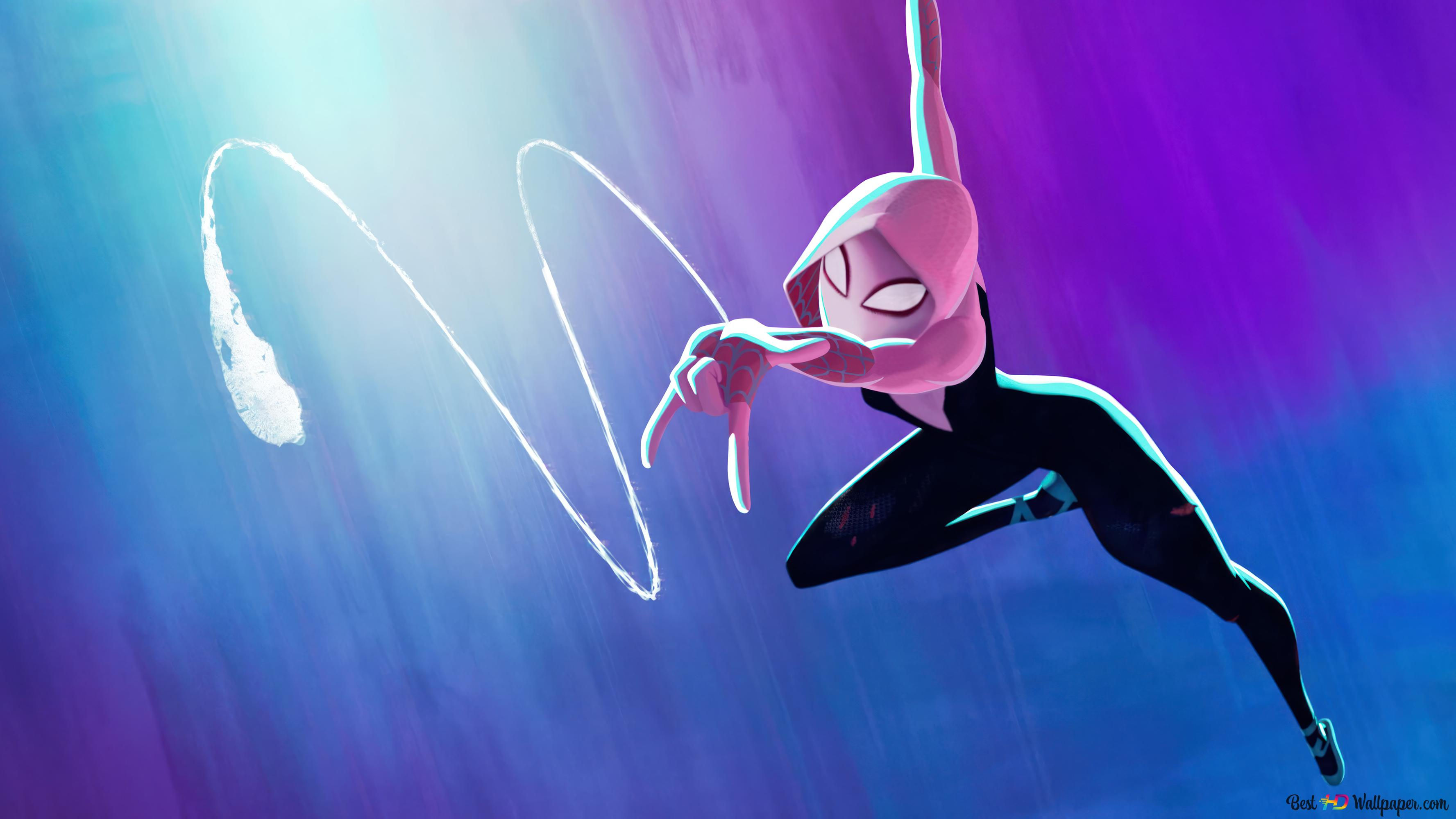 Wallpaper #g_RLOZMBKFX8bn3rLHYG240 Spider Gwen De Spider Man Across the Spider Verse 4K Descarga De Fondo