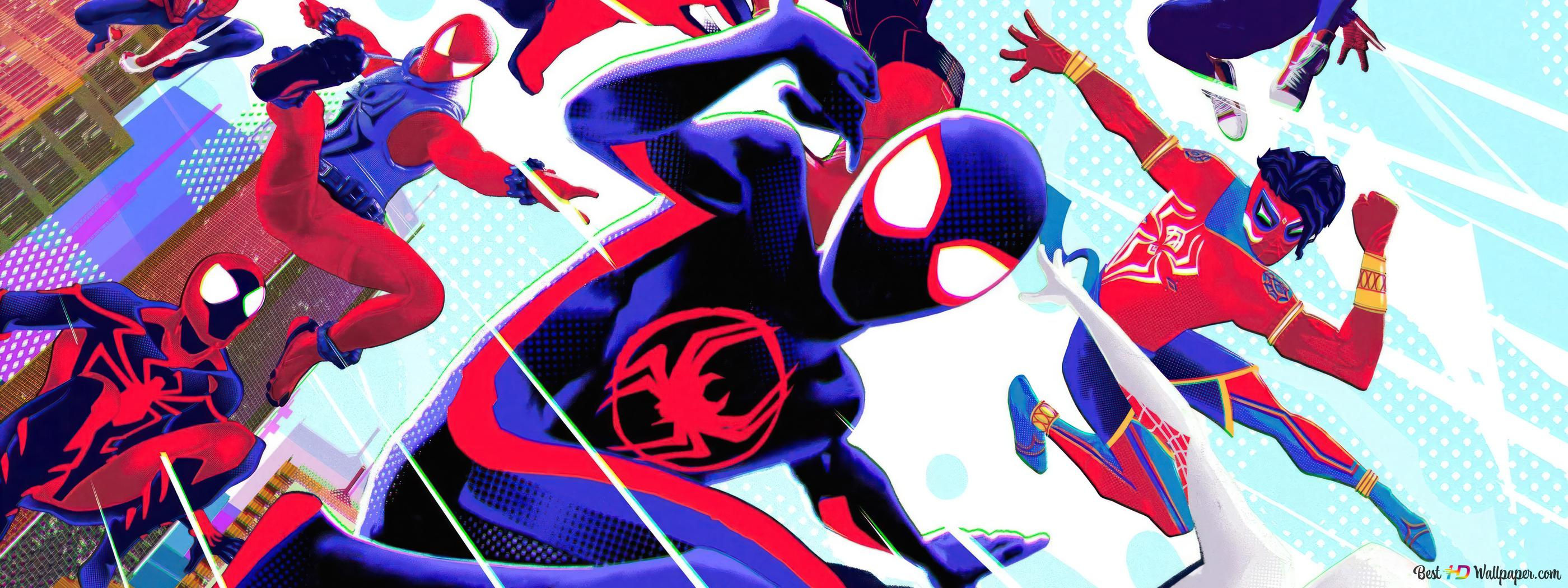 Wallpaper #p6XkN5MBVBiSkHCakoxJ191 Spider Man Across the Spider Verse Characters 4K Wallpaper Download