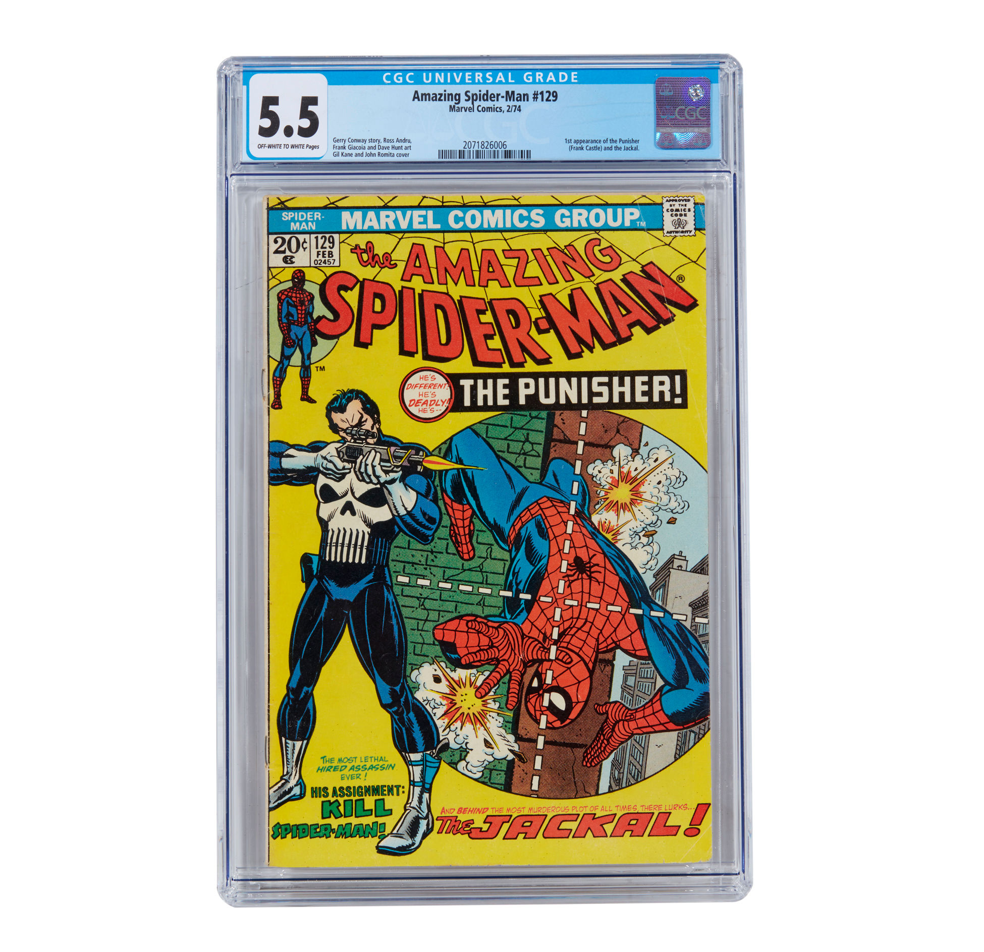 Wallpaper #Cmeq6JIBSpphPi3-jz7A191 Spider Man 1st Appearance of Punisher Witherells Auction House