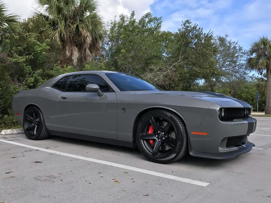 Wallpaper #84950 2018 Dodge Challenger Srt Demon Black Satin Hood Only 594 Miles Bone