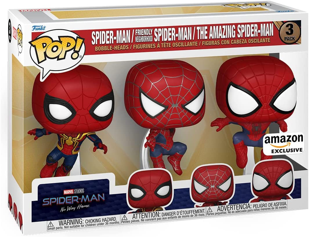 Wallpaper #bjGdNZMB5zzyi_yY7VeY344 Funko Pop Marvel Spider Man No Way Home 3 Pack Spider Man Amazon