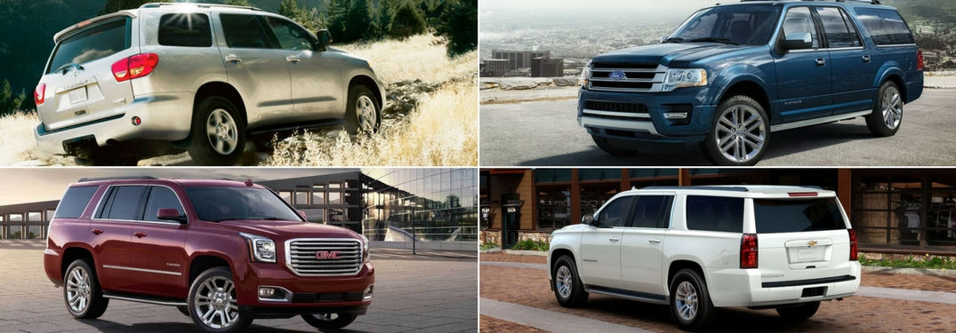 Wallpaper #a7j625IBJvJKYCmEpPnr199 Four Full Sized Suvs Including Clockwise the 2018 Toyota Sequoia