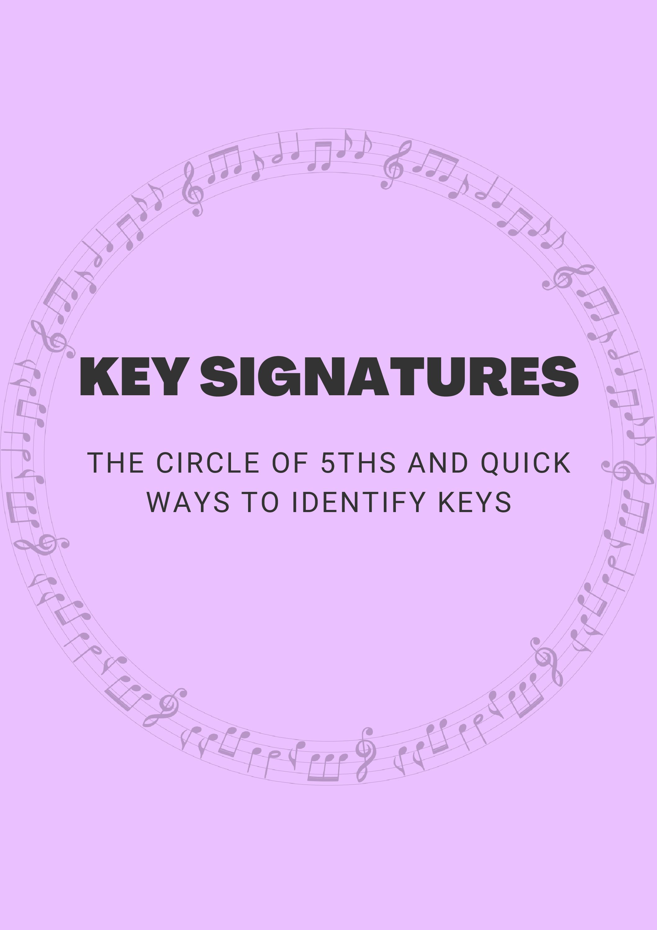 Wallpaper #hGcuDZMBSpphPi3-SeOZ25 Key Signatures Circle of 5ths Teacha