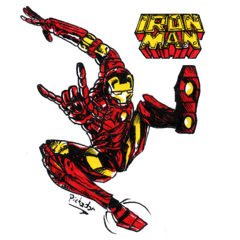 Wallpaper #-bkg3pIBJvJKYCmEzgMB78 Spidey Pose Iron Man by Pickador on Deviantart