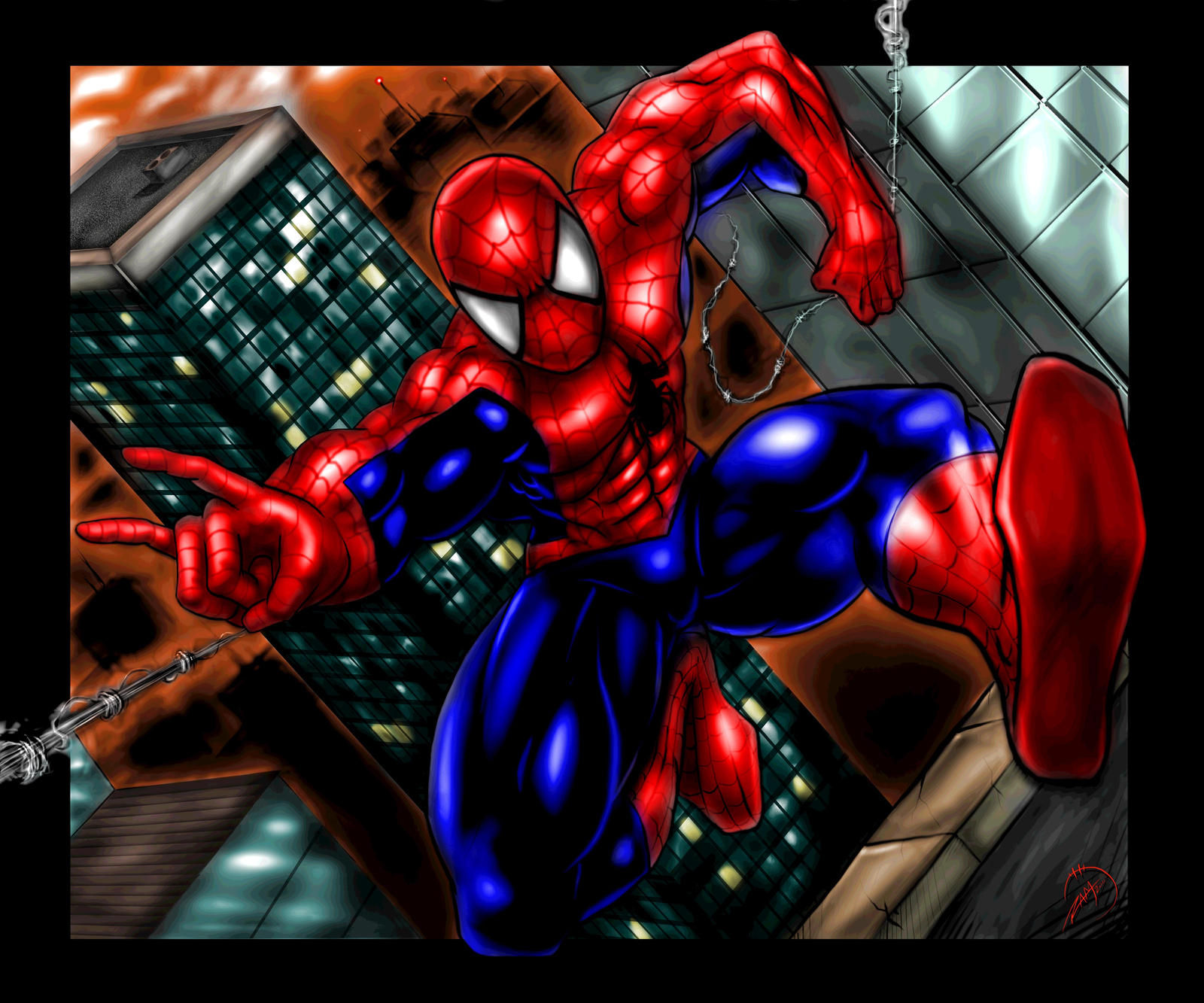 Wallpaper #e0V5jY4B7YBJg1BVe5xK50 Spider Man Fan Art by Ram by Ramstudios1 on Deviantart