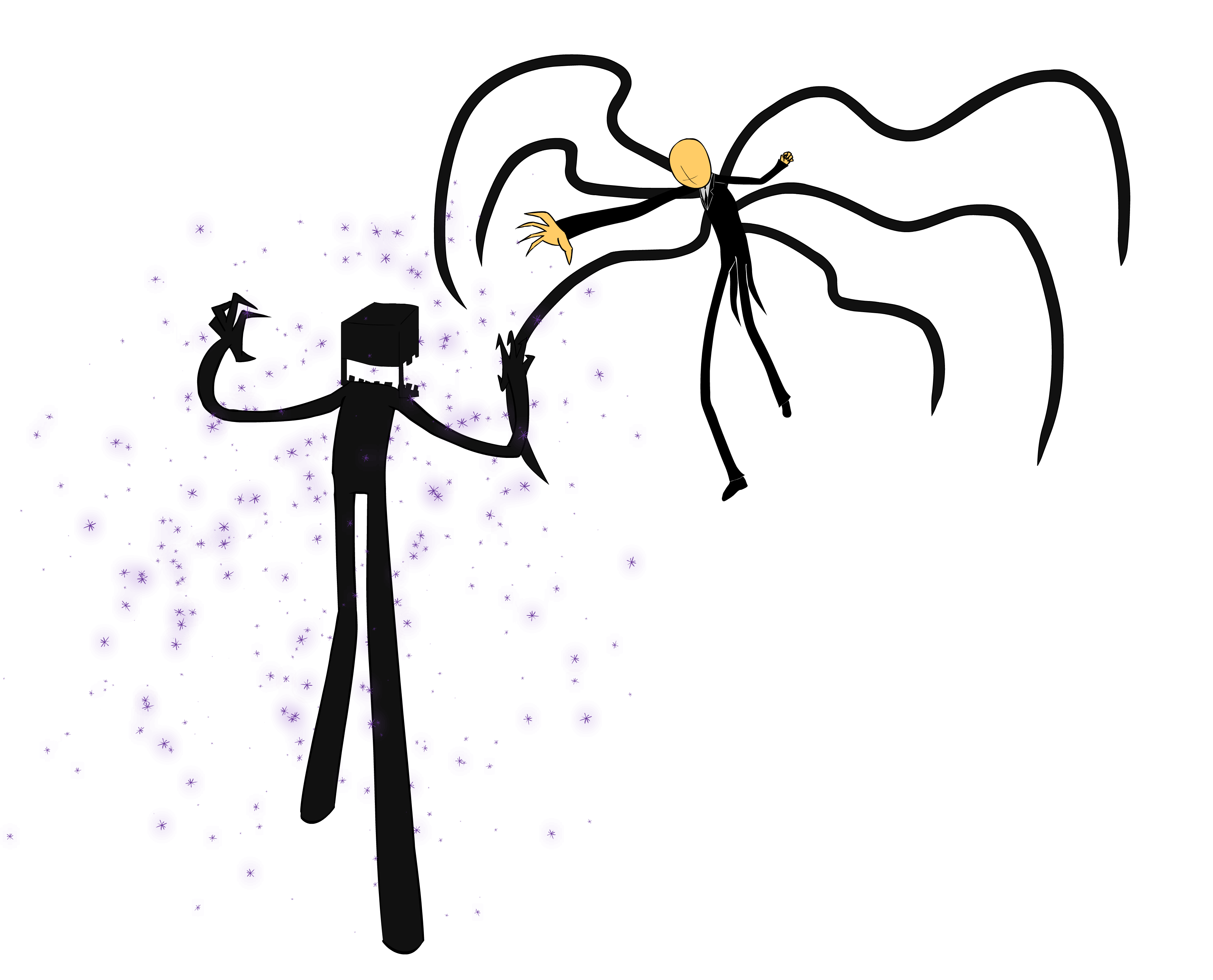 Wallpaper #wEDgL5MBJhL2WPbaU77v236 Enderman vs Slenderman by Ellis02 on Deviantart