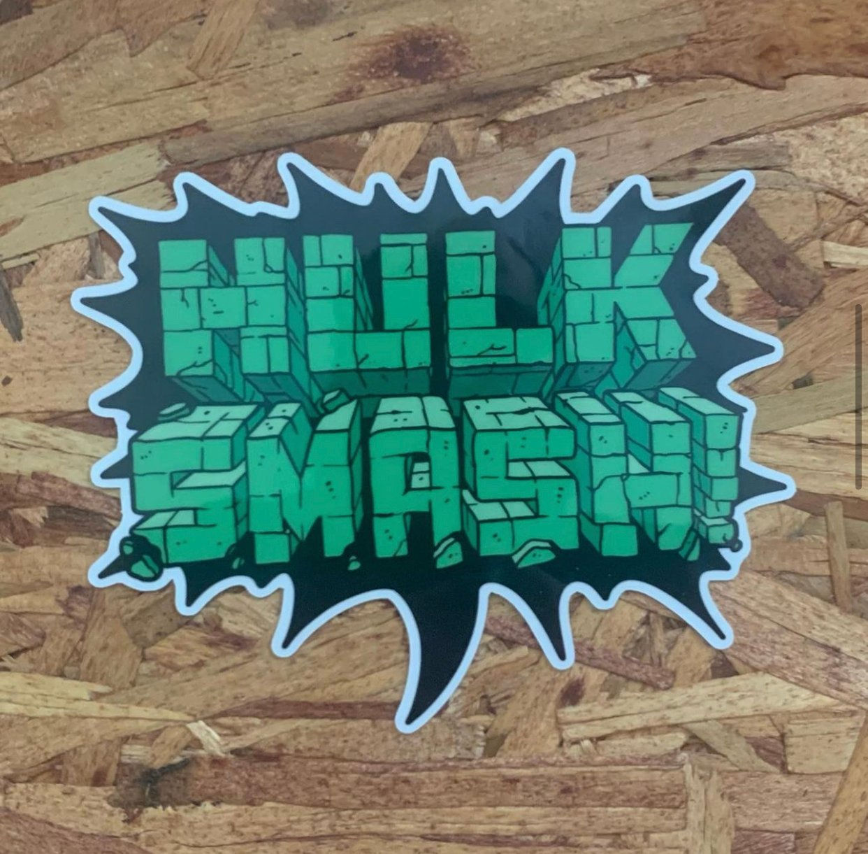 Wallpaper #kupIU5MBlwTYPL18XQoi186 Style Over Substance Hulk Smash Gamma Powered Sticker by Clay Graham