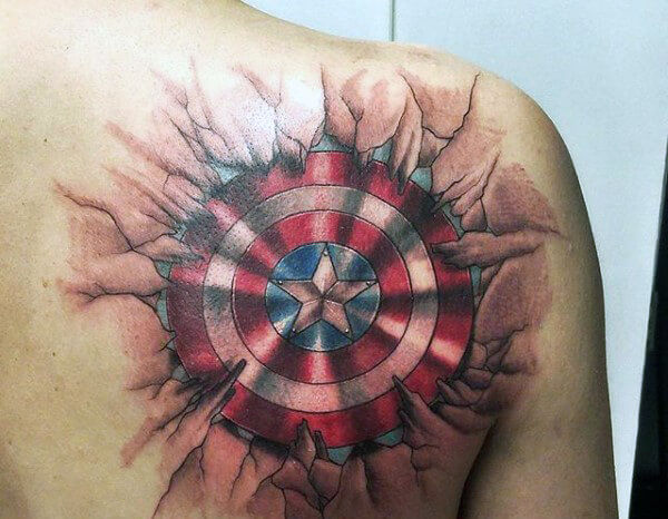 Wallpaper #P5zO4JIBZHQxiYarB7hG32 Huge Captain America Shield Tattoo Collection