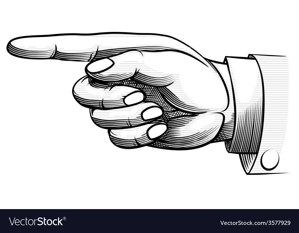 Wallpaper #nLgf2JIBJvJKYCmEN-Zo281 Vintage Hand Drawn Hand Pointing Left Royalty Free Vector
