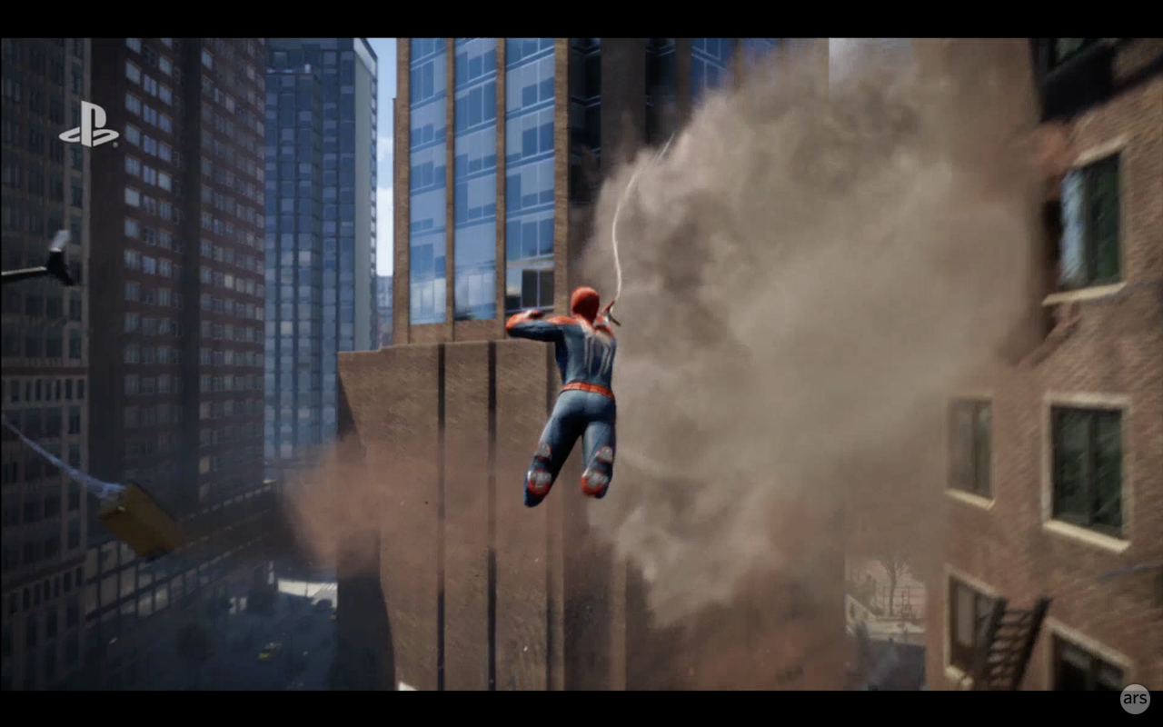 Wallpaper #vQMhY5MBpyOg8YnExNQw157 Spider Man Closes Out Playstation E3 Presser with Web Slinging