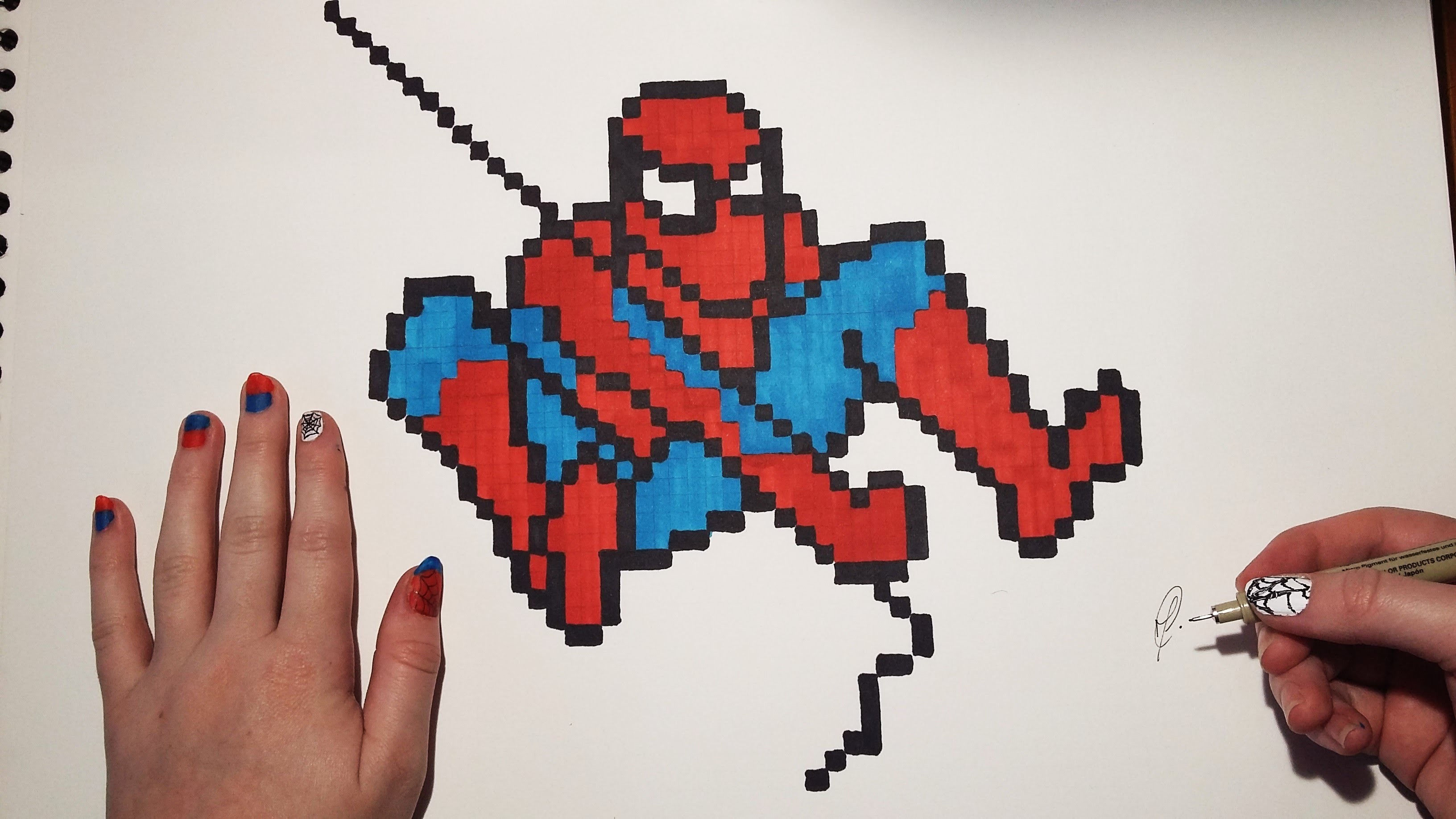 Wallpaper #-aUIOJMBVBiSkHCayIzn195 How to Draw Spiderman Easy Drawing Pixel Art Images