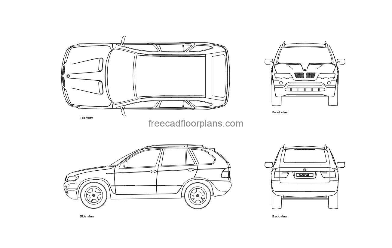 Wallpaper #0cYMM5MBVgN6TXj6yXdh7 BMW X5 Free Cad Drawings