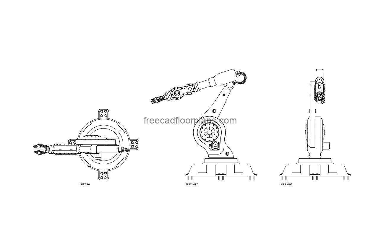 Wallpaper #m0ARMJMBJhL2WPba_L8Z121 Cnc Robot Arm Free Cad Drawings
