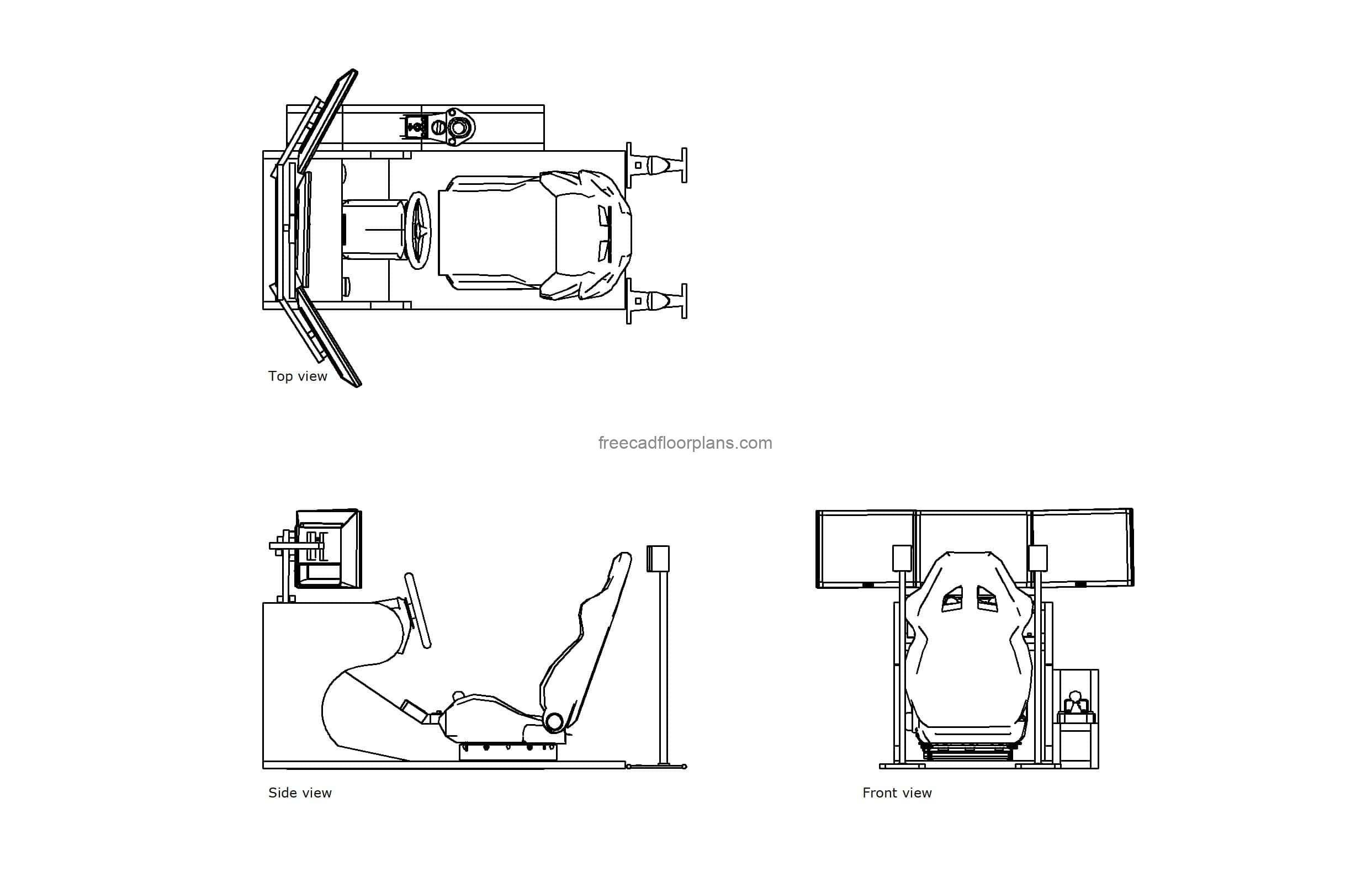 Wallpaper #xGjNFpMBSpphPi3-Mgwm268 Racing Simulator Autocad Block Free Cad Floor Plans