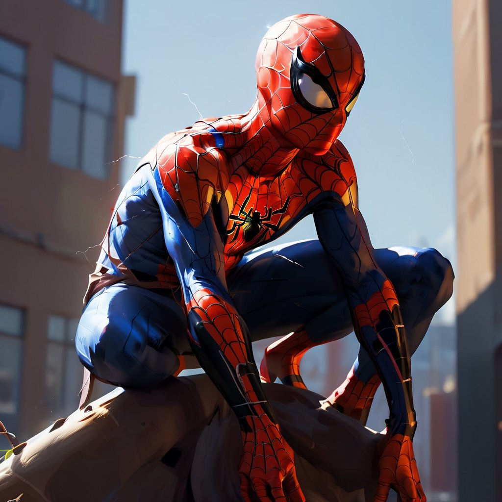 Wallpaper #hqehMpMBlSzal8H1adts103 Full Body Spider Man Inspired Image Created by Tensorart