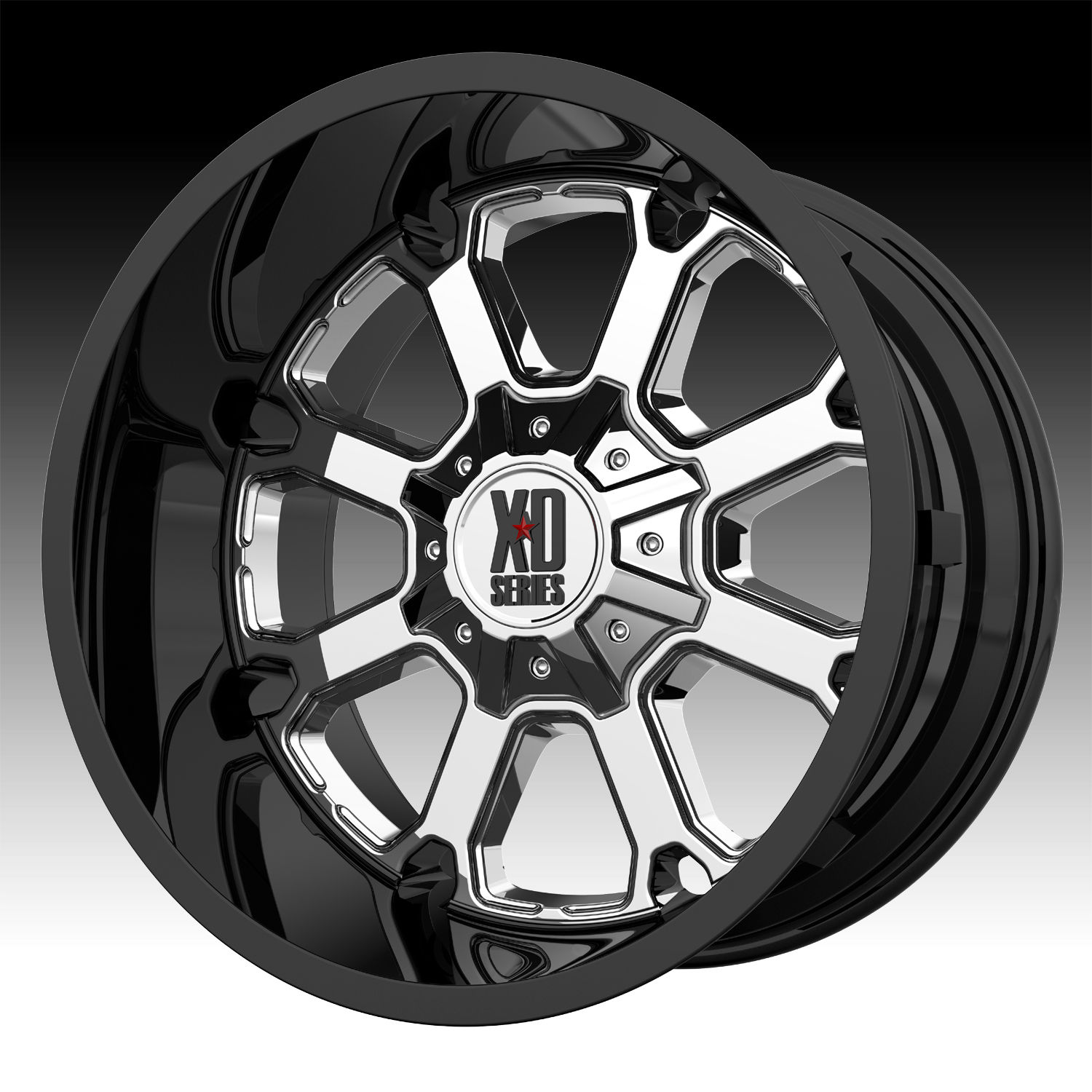 Wallpaper #EGfnAZMBSpphPi3-Rq3J164 Kmc Xd Series Xd825 Buck 25 Gloss Black Chrome Custom Wheels Rims Xd