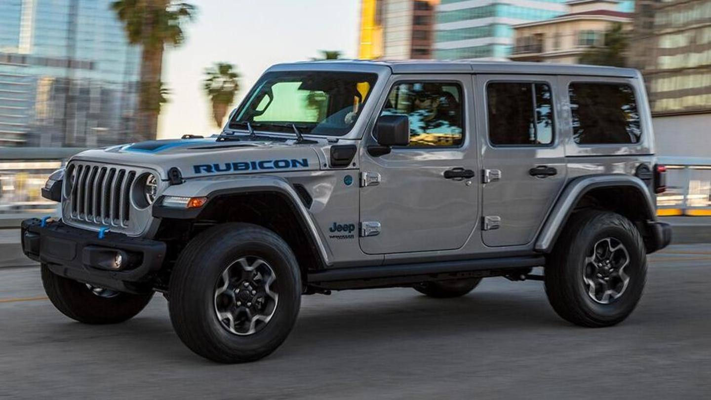 Wallpaper #txmxO48BtGB6xQ782bHf32 Jeep to Launch Wrangler 4xe Plug in Hybrid SUV Next Year Newsbytes