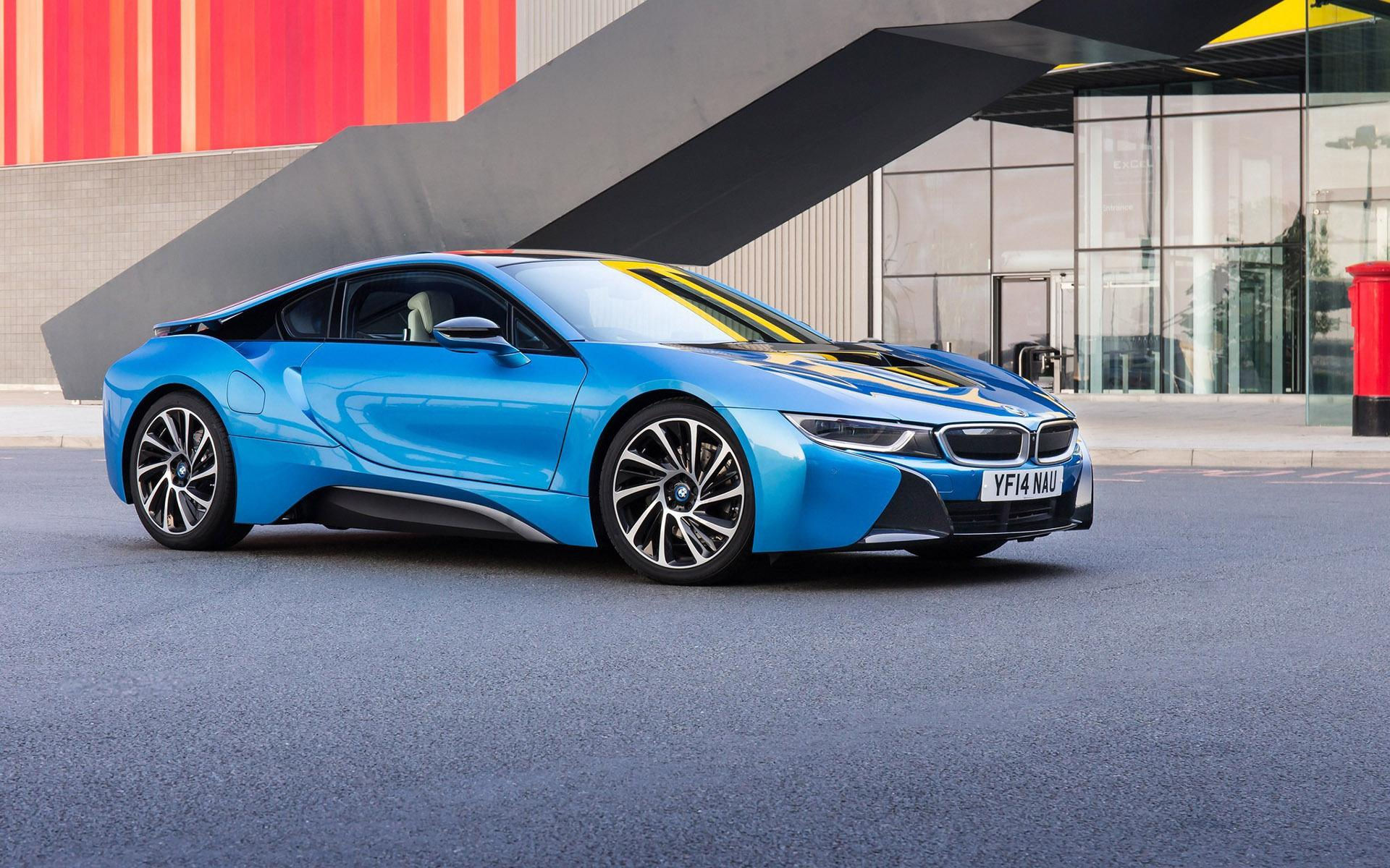 Wallpaper #DX3m844Bnwiau_P6vA6w2 Blue BMW i8 Side View HD Desktop Wallpaper Widescreen High