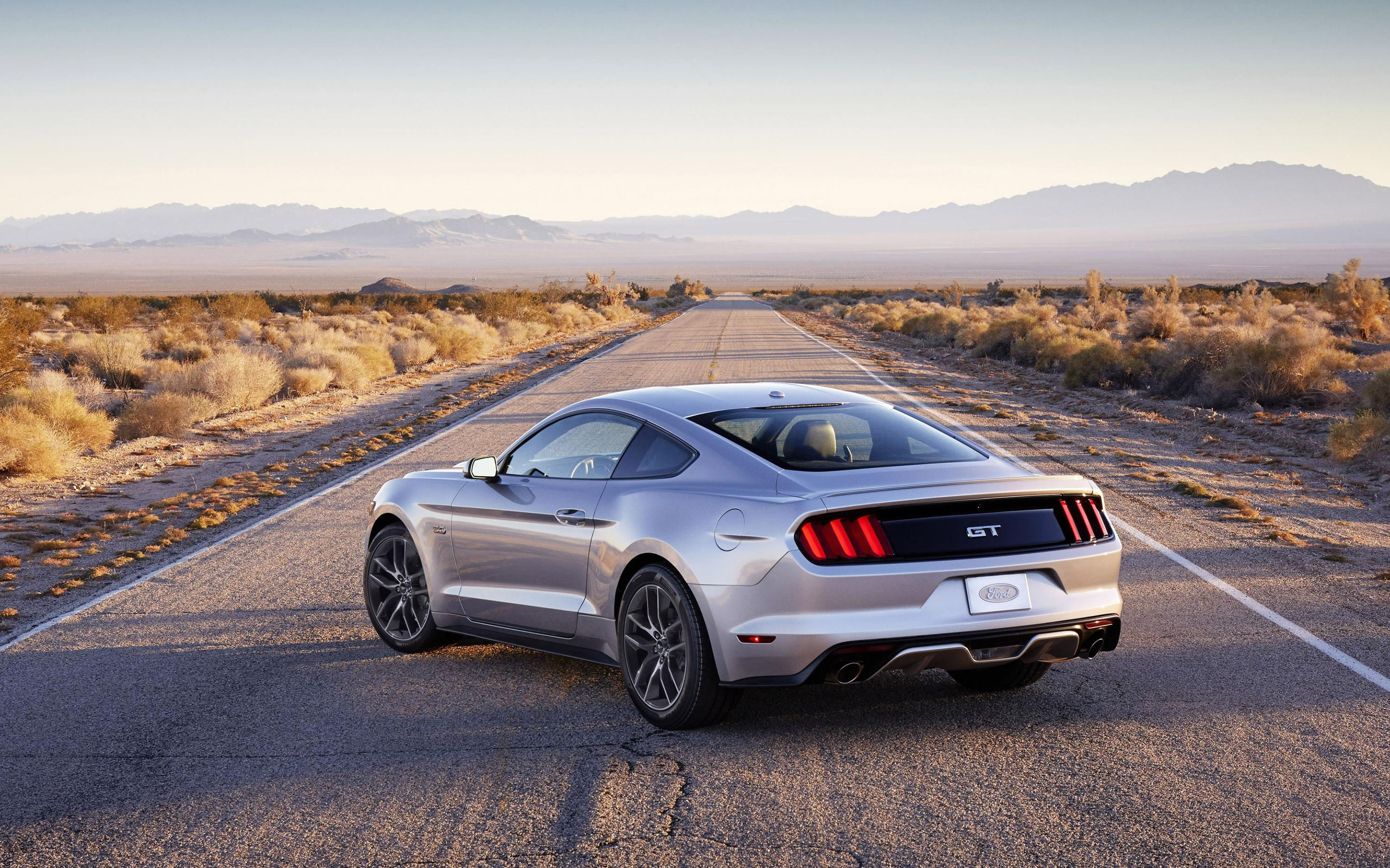 Wallpaper #9UVFk44B7YBJg1BV6p5s41 2015 Ford Mustang GT on the Desert Road HD Desktop Wallpaper