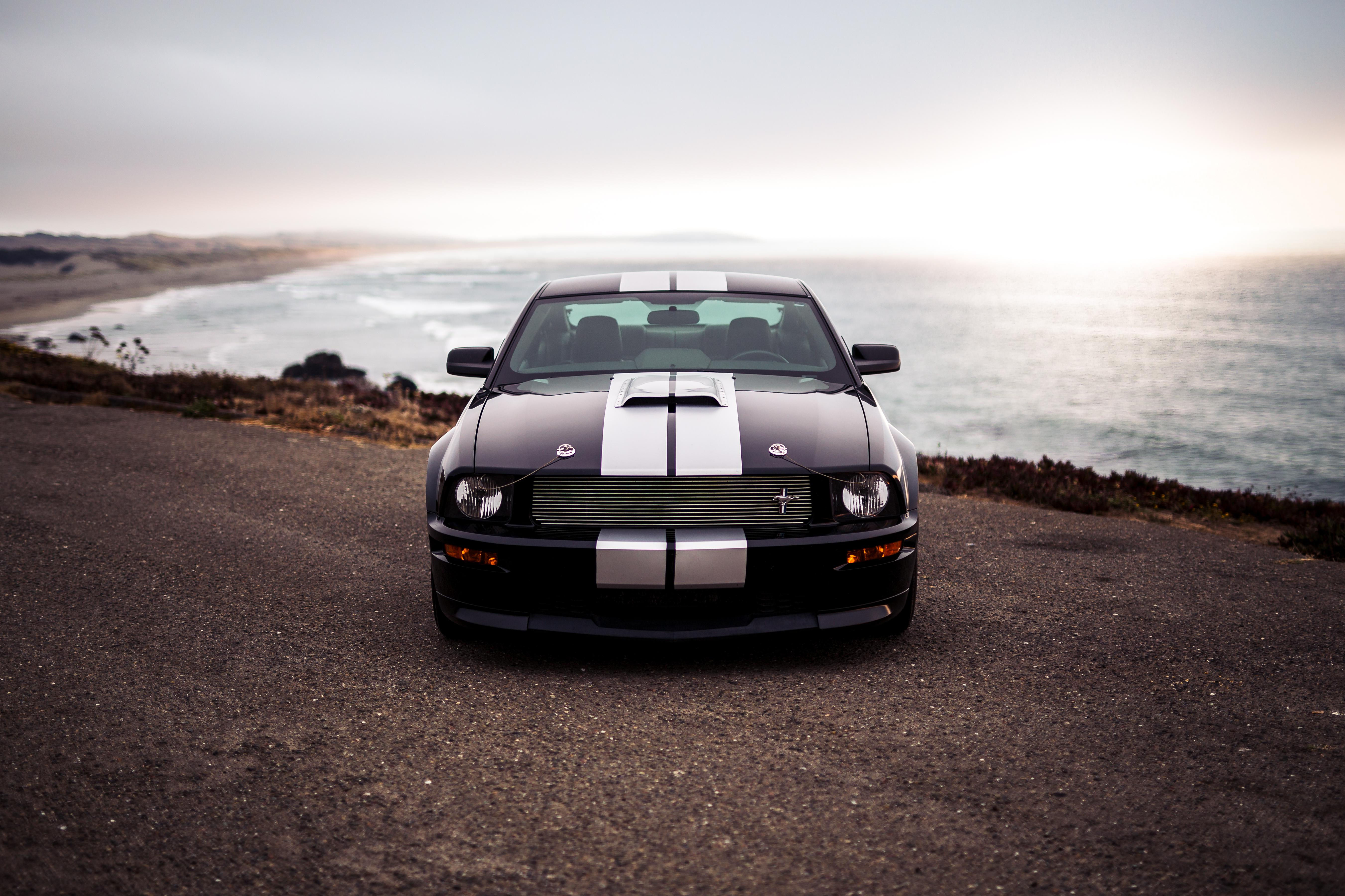 Wallpaper #k32H8Y4Bnwiau_P6zQlY53 Wallpaper Ford Mustang Ford Car Front View Headlights HD
