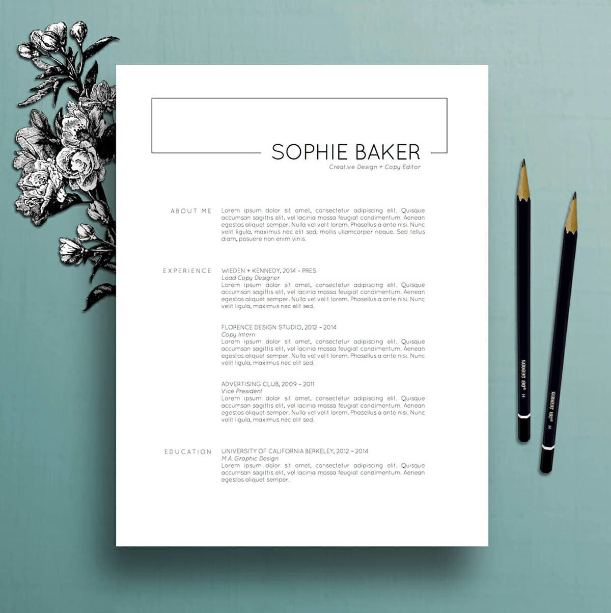 Wallpaper #XR0NLZMBlOZrFDOkqs4j257 Minimalist Cv Template