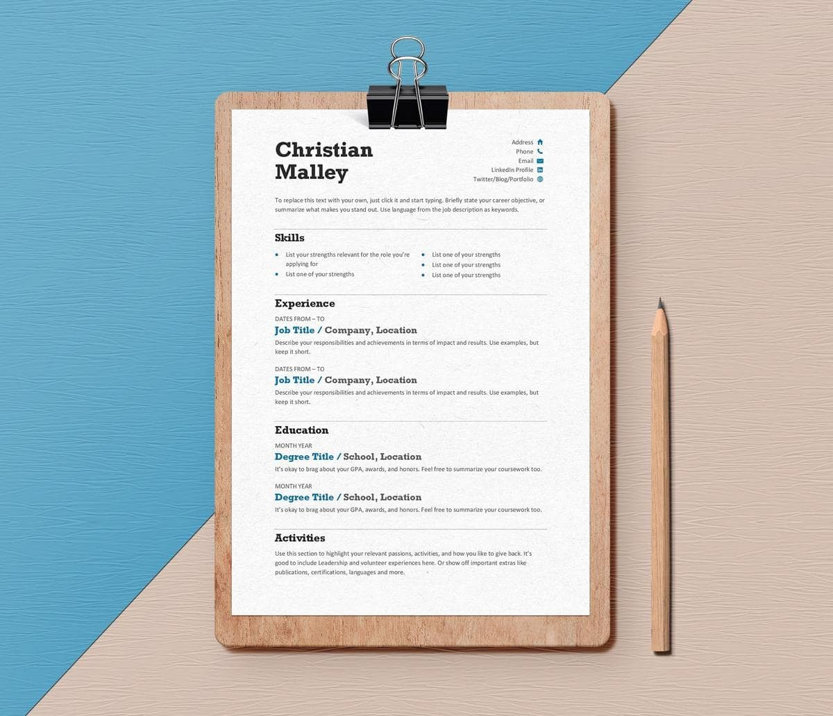 Wallpaper #XR0NLZMBlOZrFDOkqs4j28 15 Clean Minimalist Resume Templates Sleek Design