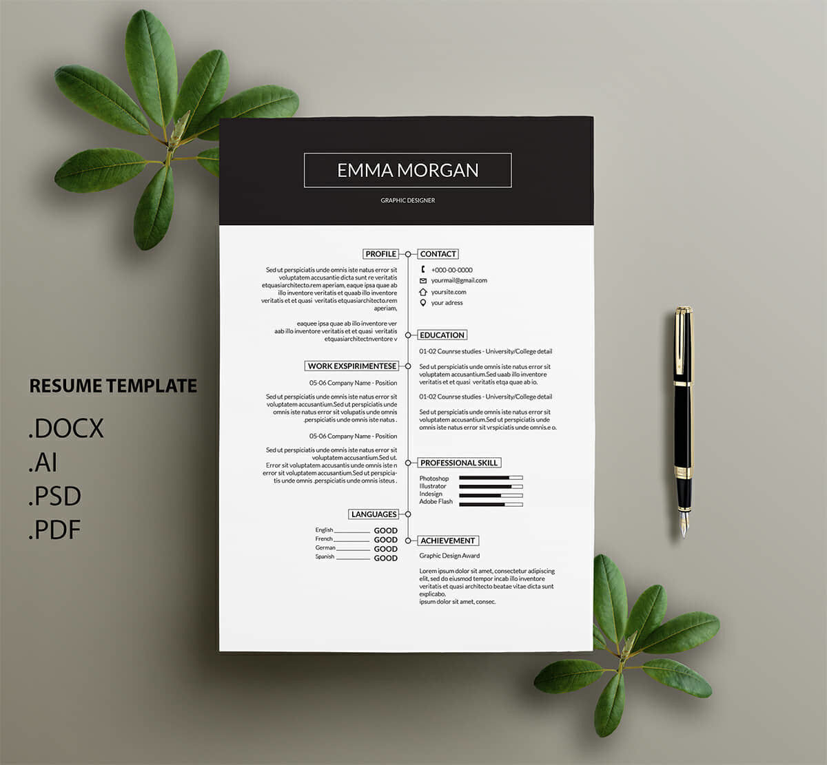 Wallpaper #XR0NLZMBlOZrFDOkqs4j62 15 Clean Minimalist Resume Templates Sleek Design