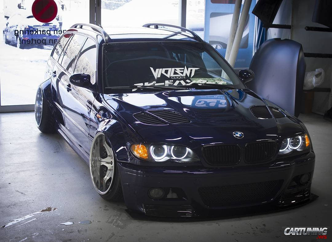 Wallpaper #lmhXIJMBSpphPi3-_i2H48 Stanced BMW 3 E46 Touring Front