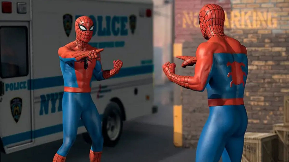 Wallpaper #nLgf2JIBJvJKYCmEN-Zo68 Spider Man Pointing Statues Make Iconic Meme Come Alive Nerdist
