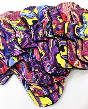 Wallpaper #Pbj-1pIBJvJKYCmEsuHs345 Trippy Hippy Cotton Jersey Pads with Fleece Backs Pick Your Size