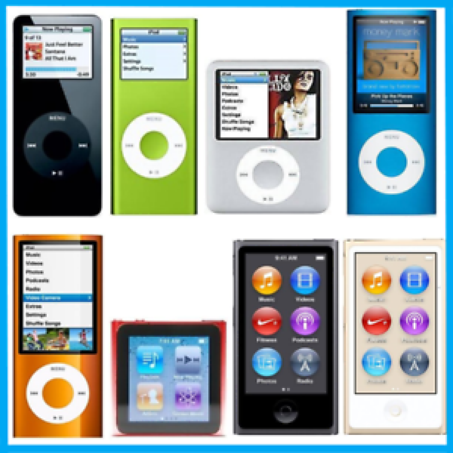 Wallpaper #m1MLNZMBYjRkjcHs_-ju59 iPod Nano 1a 2a 3a 4a Geracao 4gb 8gb 16gb Nostalgic Box
