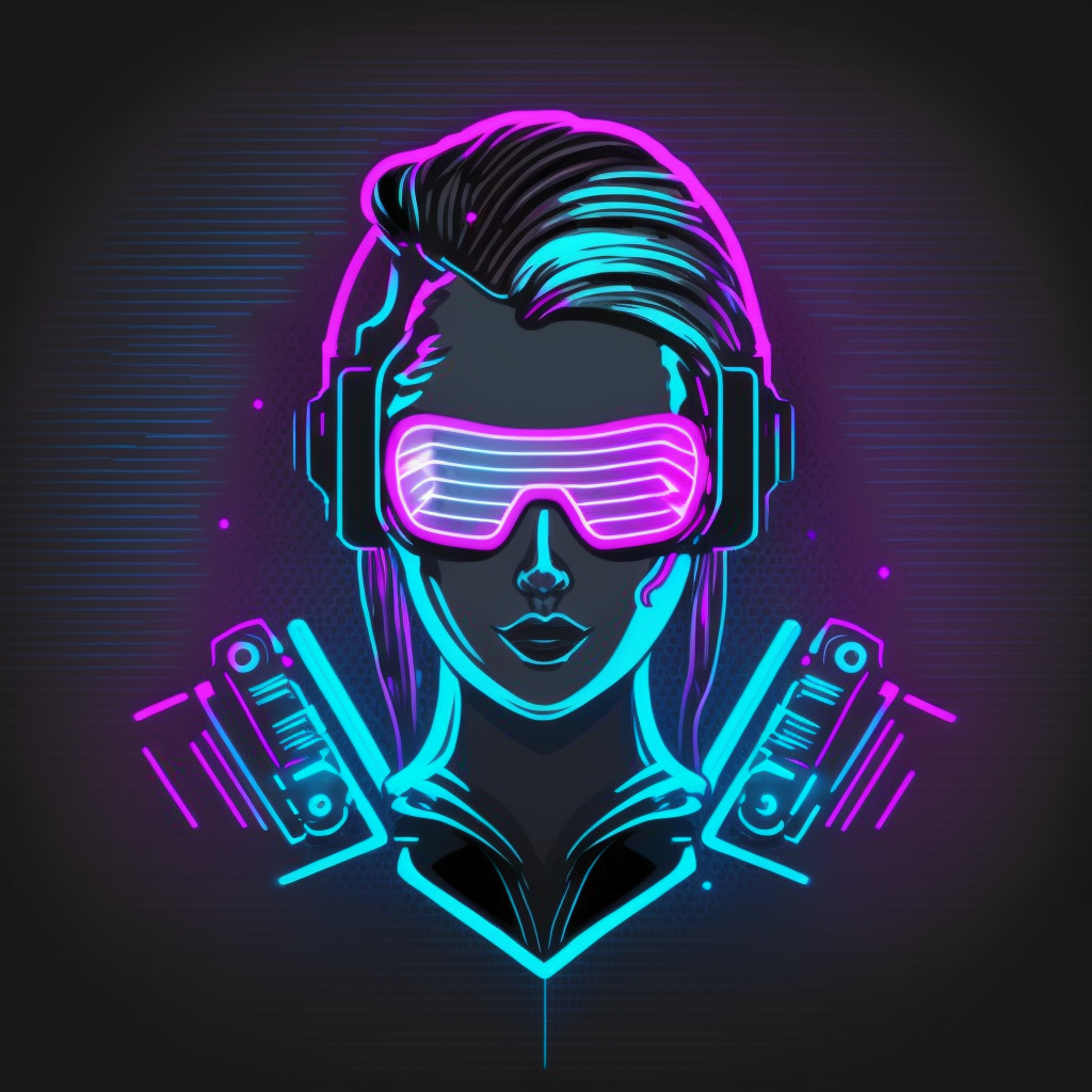 Wallpaper #IGePBZMBSpphPi3-ab3Z129 Neon Cyberpunk Girl by Vinny47