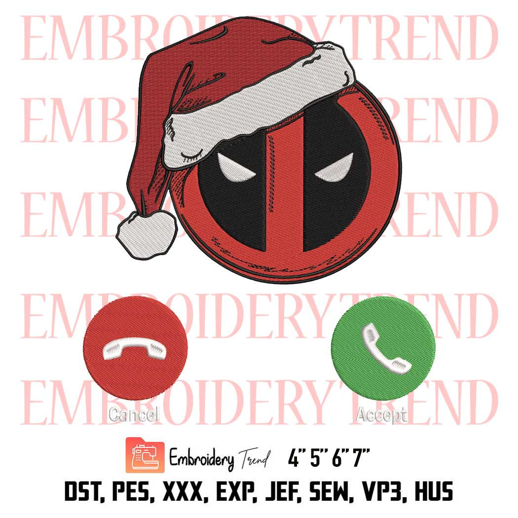 Wallpaper #xzG0NZMB5zzyi_yYrFcC82 Santa Deadpool is Calling Christmas Embroidery Marvel Superhero Ugly