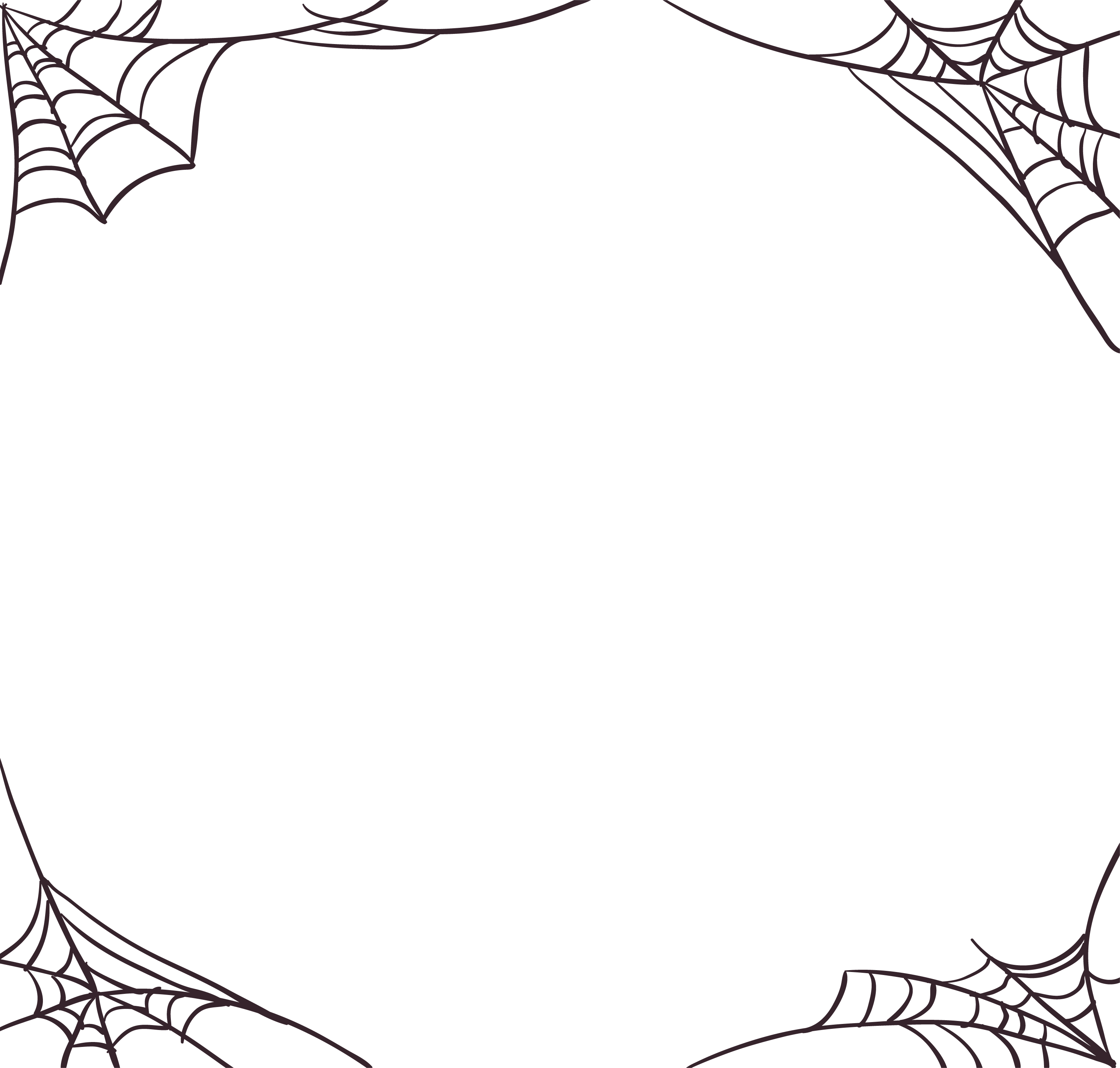 Wallpaper #5xlmOo8BtGB6xQ78_6z438 Spiderweb Clipart Boarder Spiderweb Boarder Transparent Free for