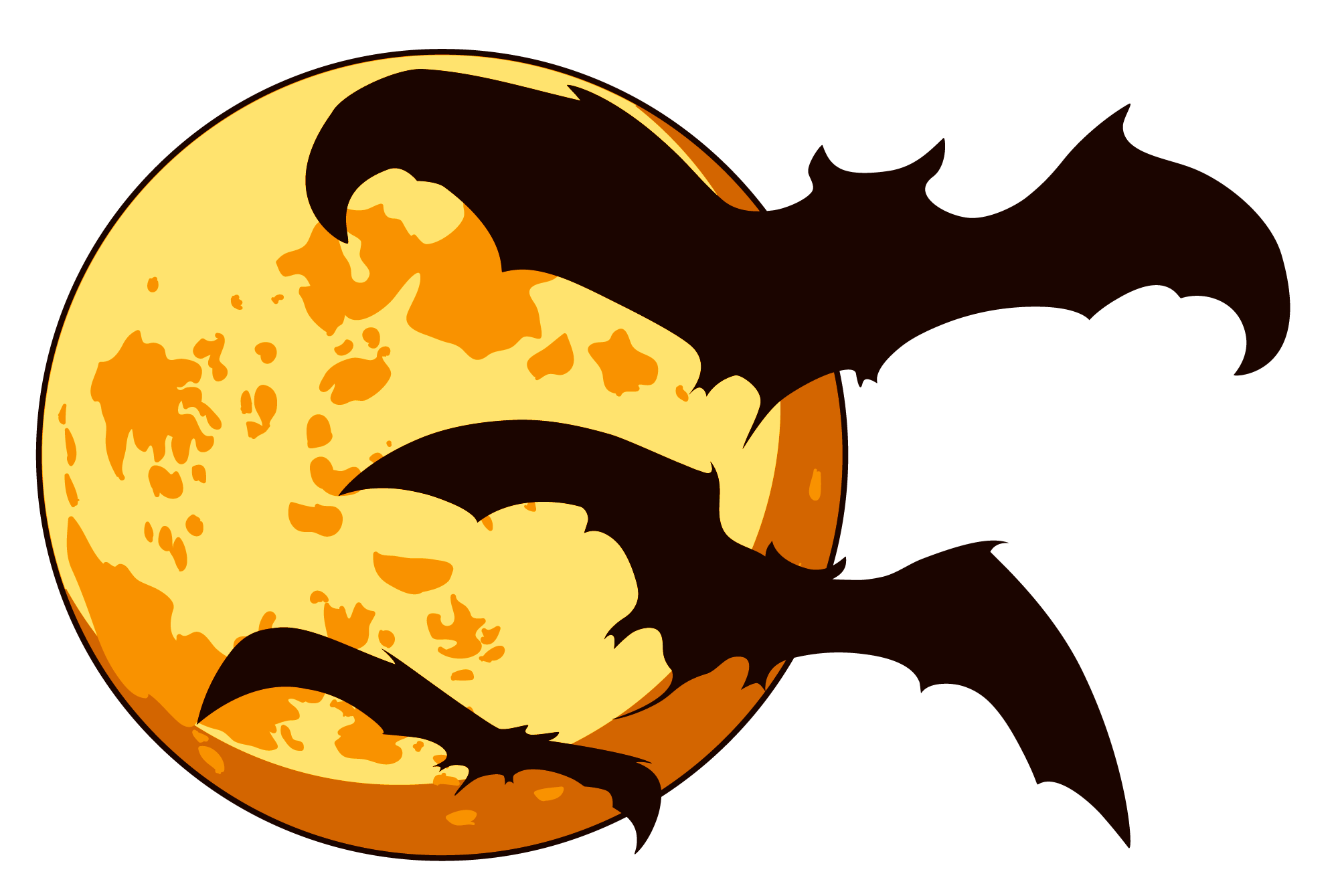Wallpaper #80b81 Halloween Moon Bats Clipart Halloween Clipart Bats Etsy