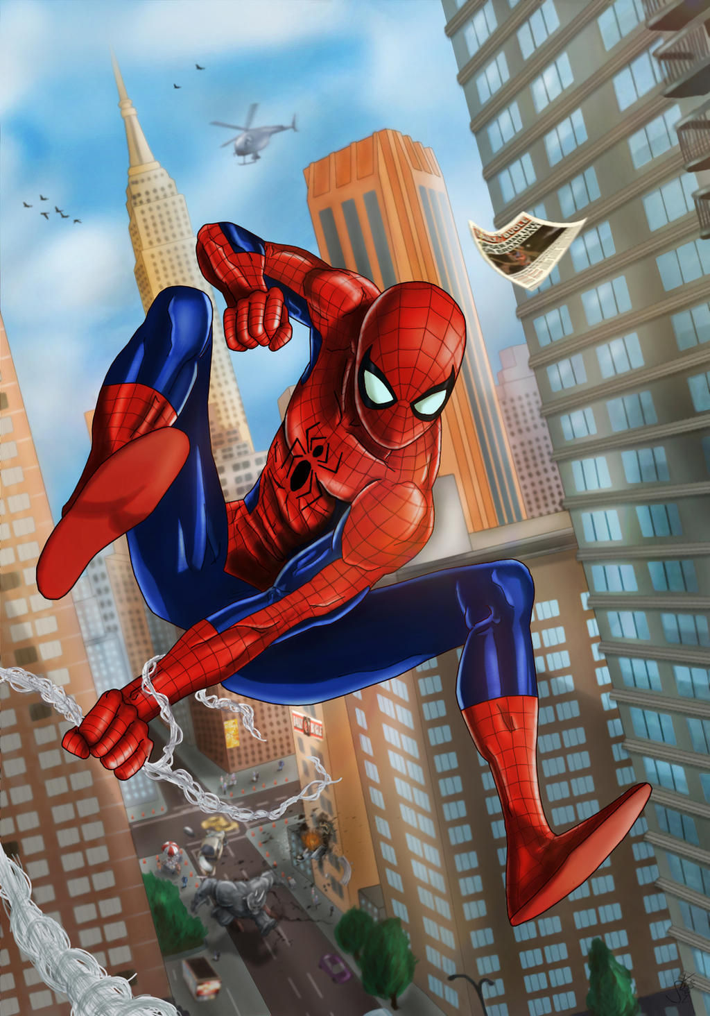 Wallpaper #e0V5jY4B7YBJg1BVe5xK0 Spider Man by Lightning Stroke on Deviantart