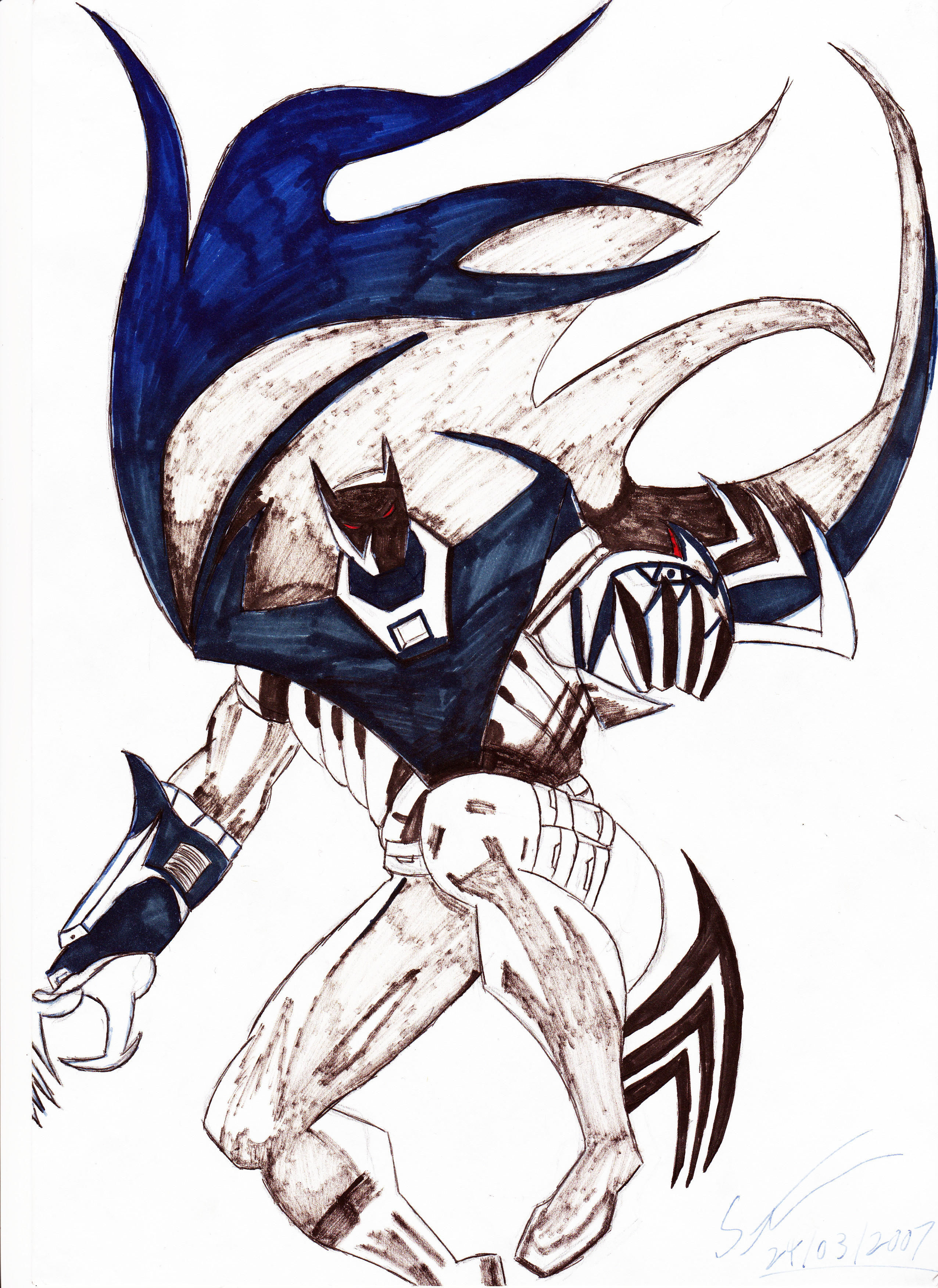 Wallpaper #7jMpM5MBcgDP3FvJVqk-54 Batman Knight Fall Pen Drawing by Digger318 on Deviantart