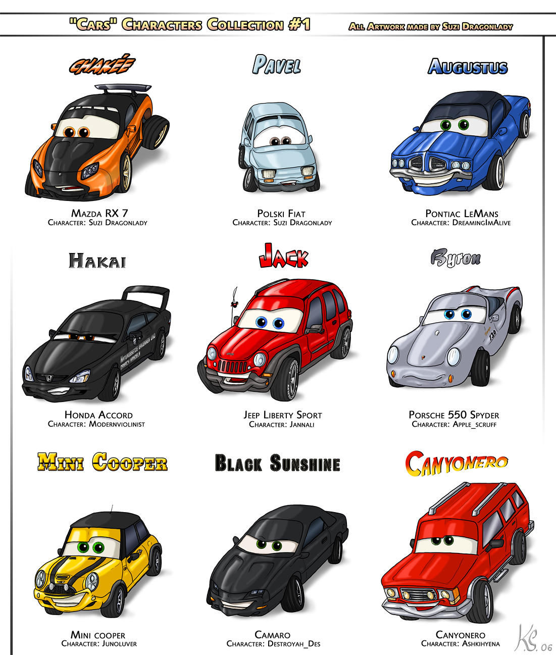 Wallpaper #AJy_4ZIBZHQxiYarMr3S169 Cars Characters Collection 1 by Suzidragonlady on Deviantart