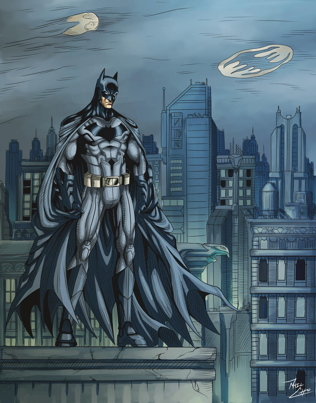 Wallpaper #B98DD Batman Commissions Phil Cho